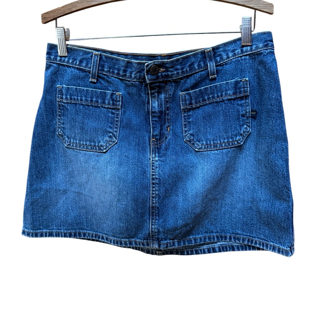 Vintage Abercrombie & Fitch Denim Micro‎ Mini Skirt with Pockets